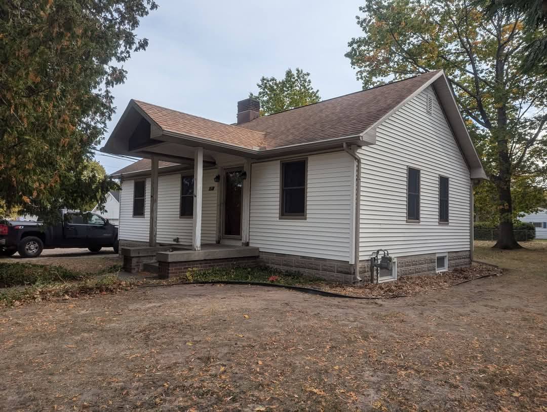 New siding on a house